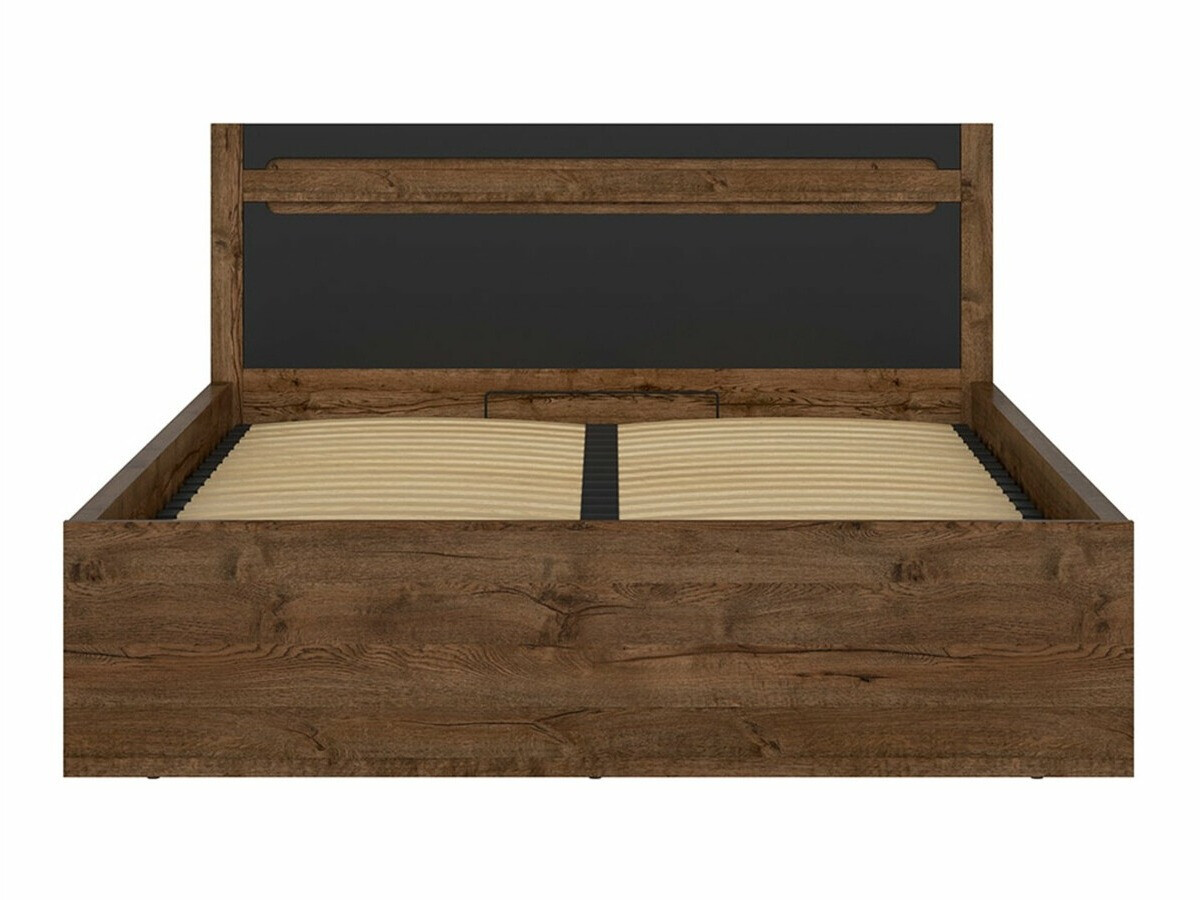 Bed Ophevaru 116 (Matzwart + April eiken)