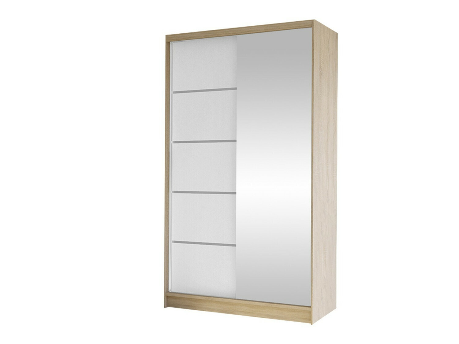 Kledingkast Closico Fractor III (Sonoma eik + Wit)