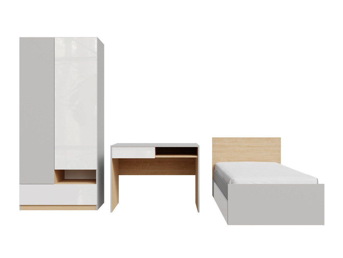 Meubelset Nuevaru 118 (Glanzend wit)