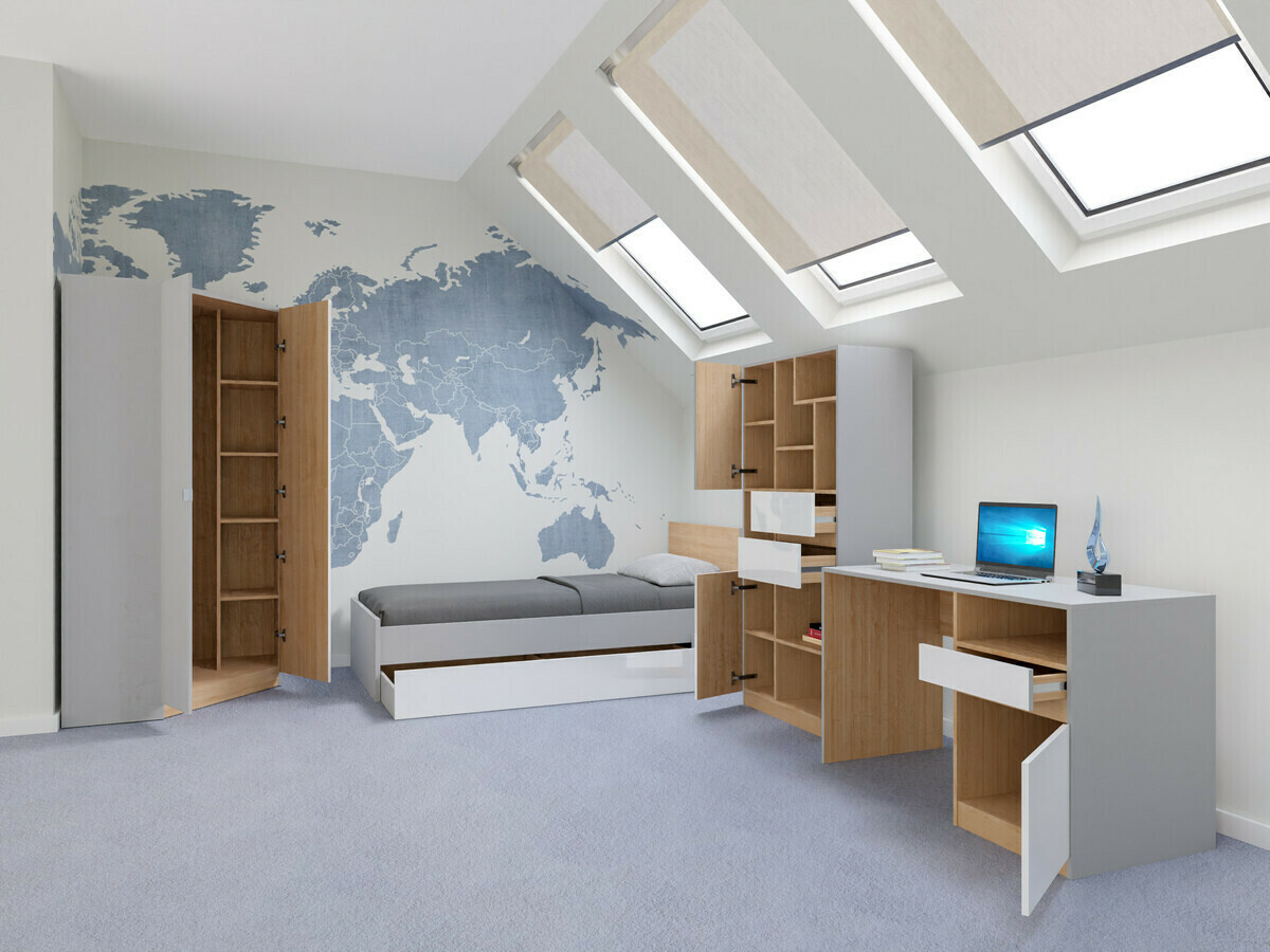 Meubelset Nuevaru 120 (Glanzend wit)