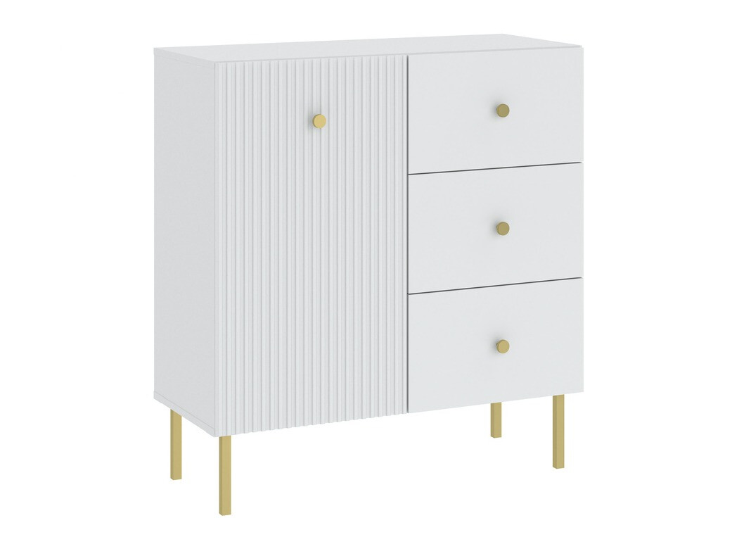 Ladekast Etliva 100 (Wit + Gouden)