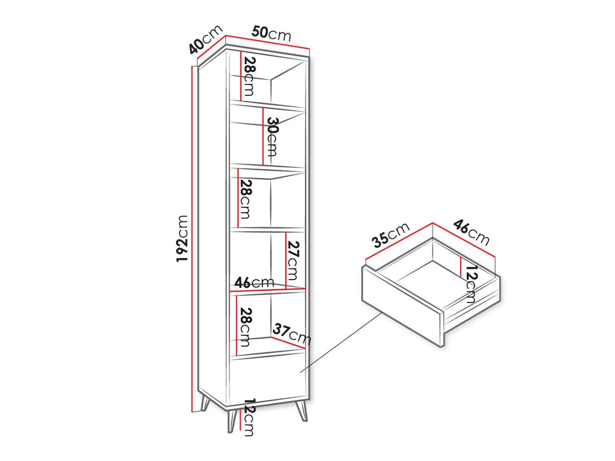 Boekenkast Comfivo Lomcali 103