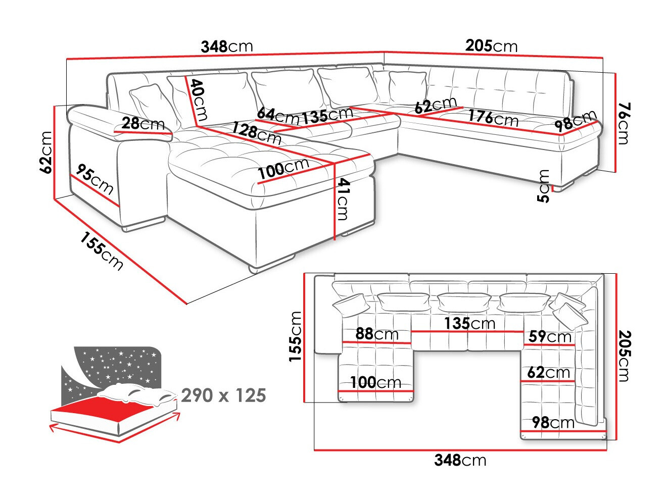 Hoekbank Comfivo Gemma II (Rechts)