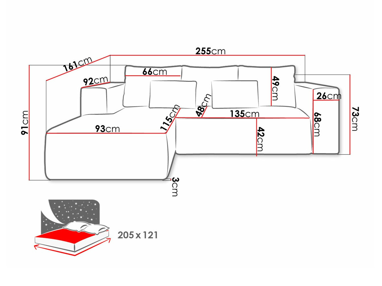 Hoekbank Arvada 116 (Poso 26)