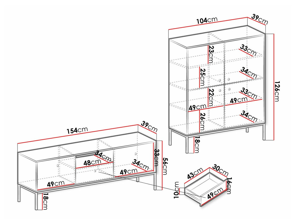 Meubelset Romveri 109 (Wit)