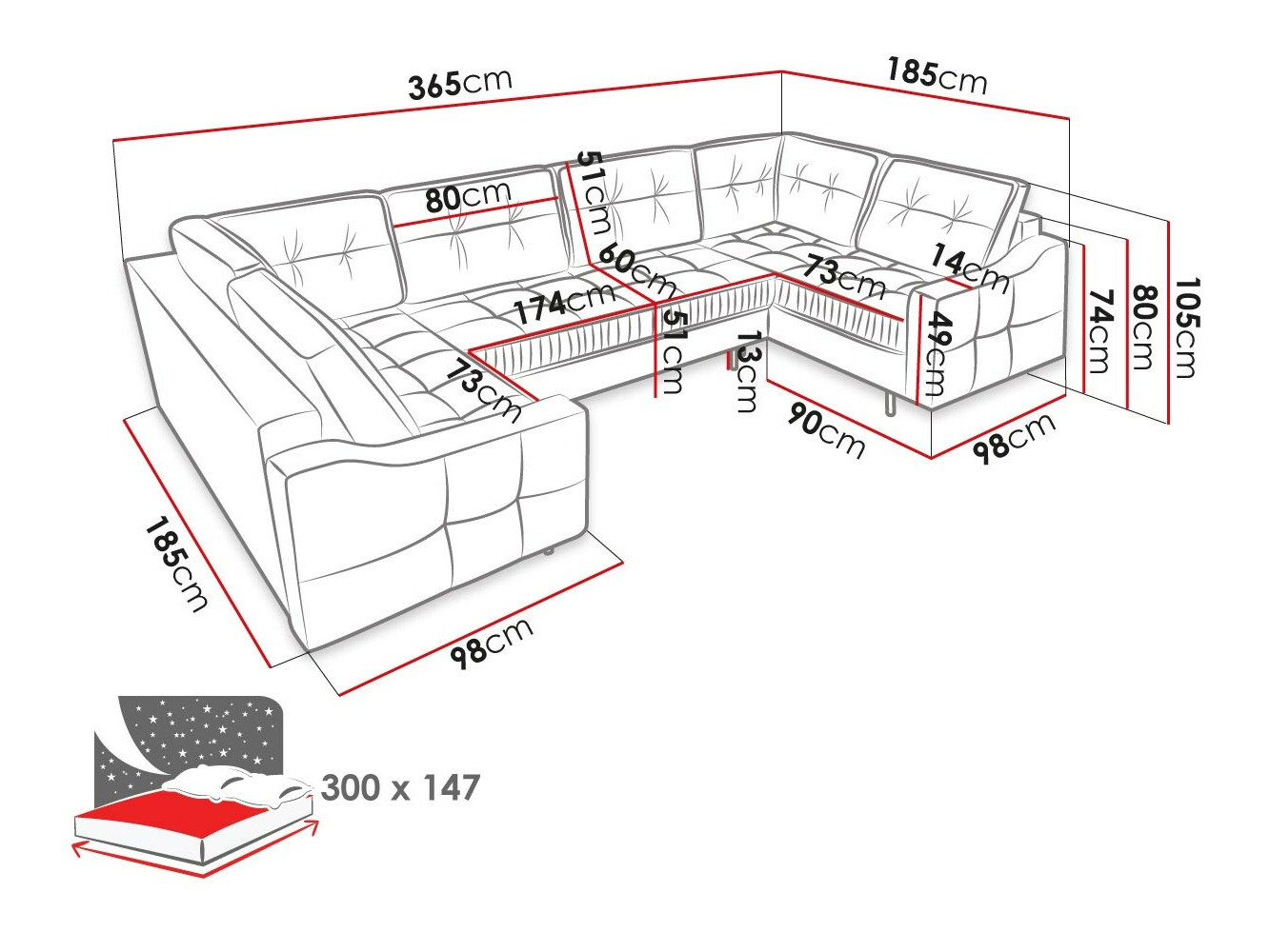 Hoekbank Kingsport 114 (Paros 02)