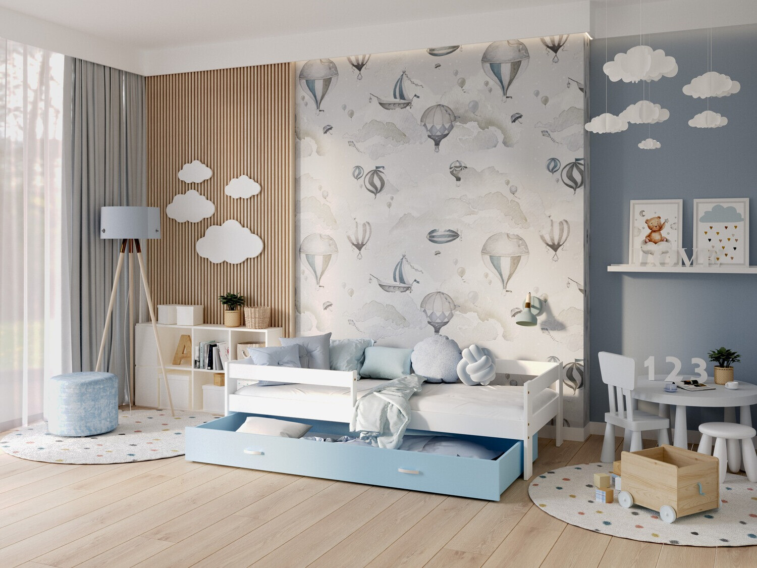 Bed Aurora 125 (Wit)