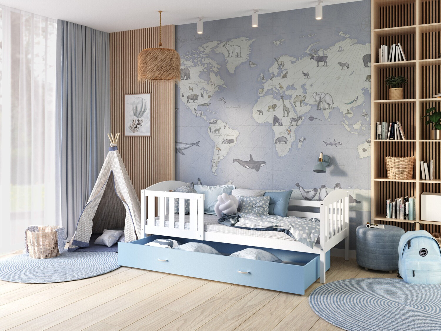 Bed Aurora 126 (Wit)