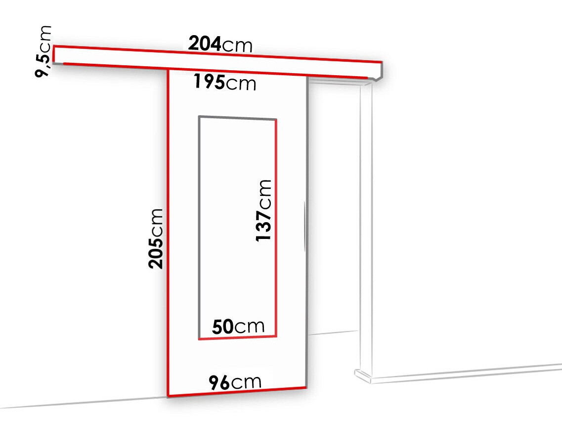 Schuifdeur Dover 119 (Wit)