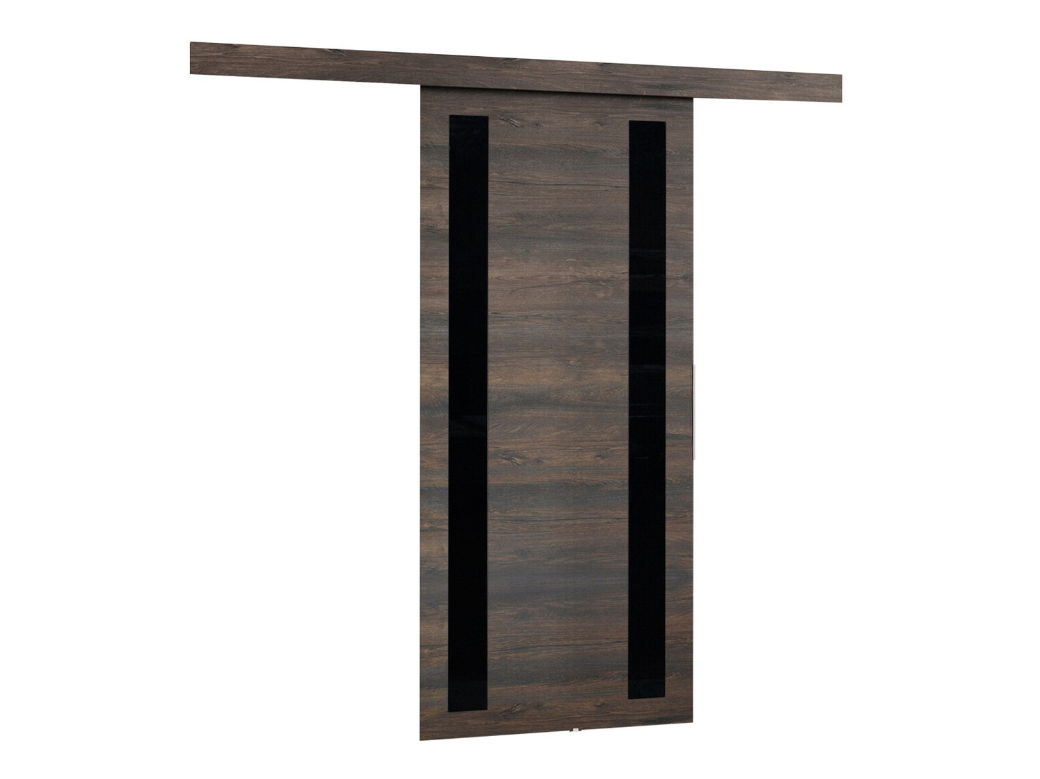 Schuifdeur Dover 121 (Donker essen + Zwart)