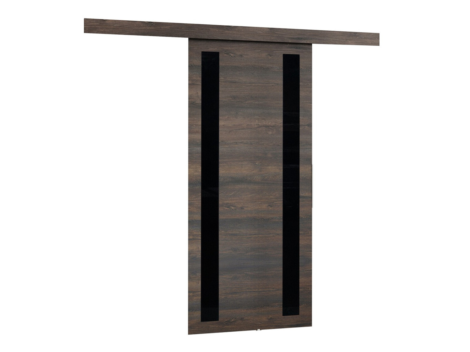 Schuifdeuren Dover 120 (Donker essen + Zwart)