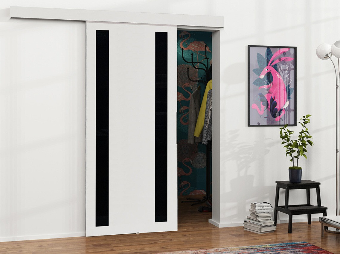 Schuifdeuren Dover 121 (Wit + Zwart)