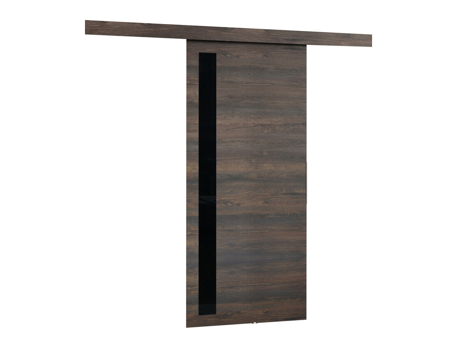 Schuifdeuren Dover 123 (Donker essen + Zwart)