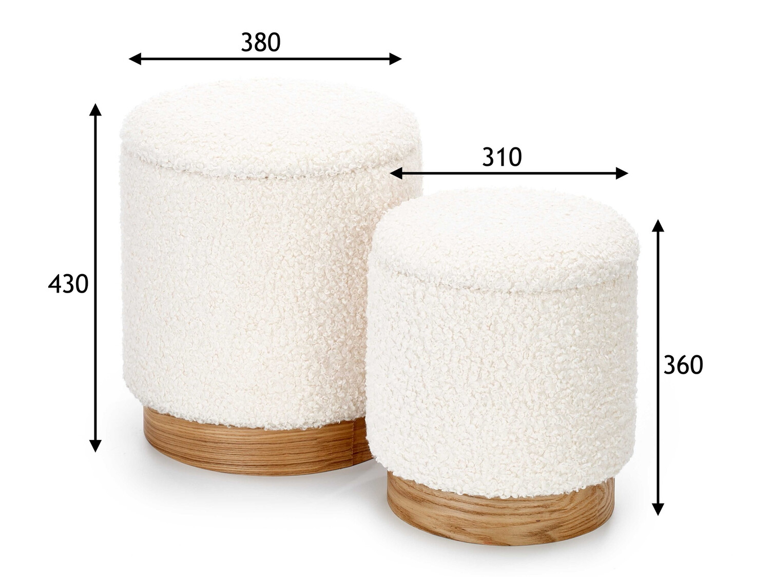 Set poefs Houston 1339