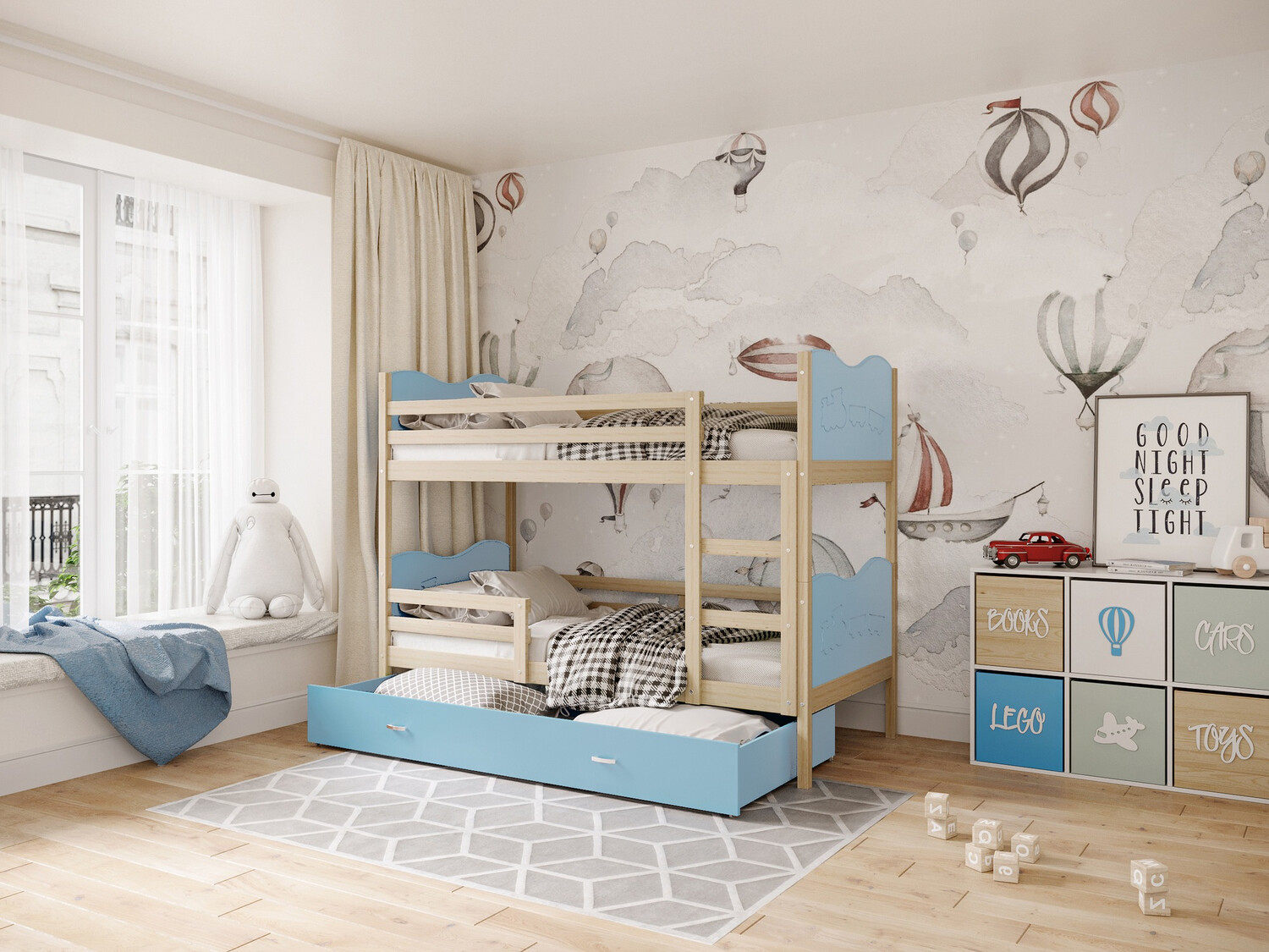 Stapelbed Aurora 110 (Grenen)