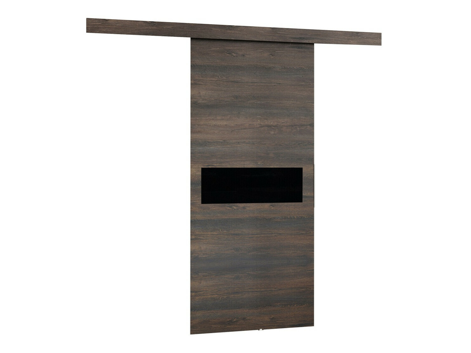 Schuifdeur Dover 133 (Donker essen + Zwart)