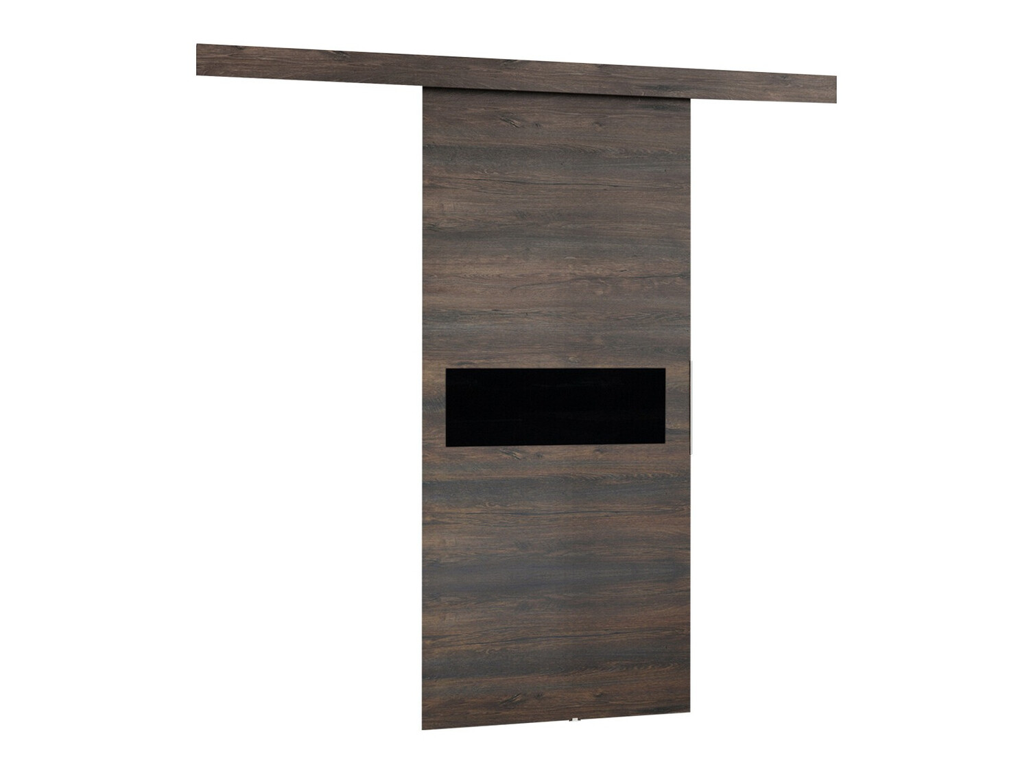 Schuifdeur Dover 134 (Donker essen + Zwart)