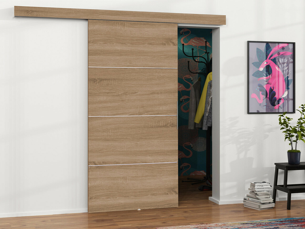 Schuifdeuren Dover 145 (Sonoma eik)
