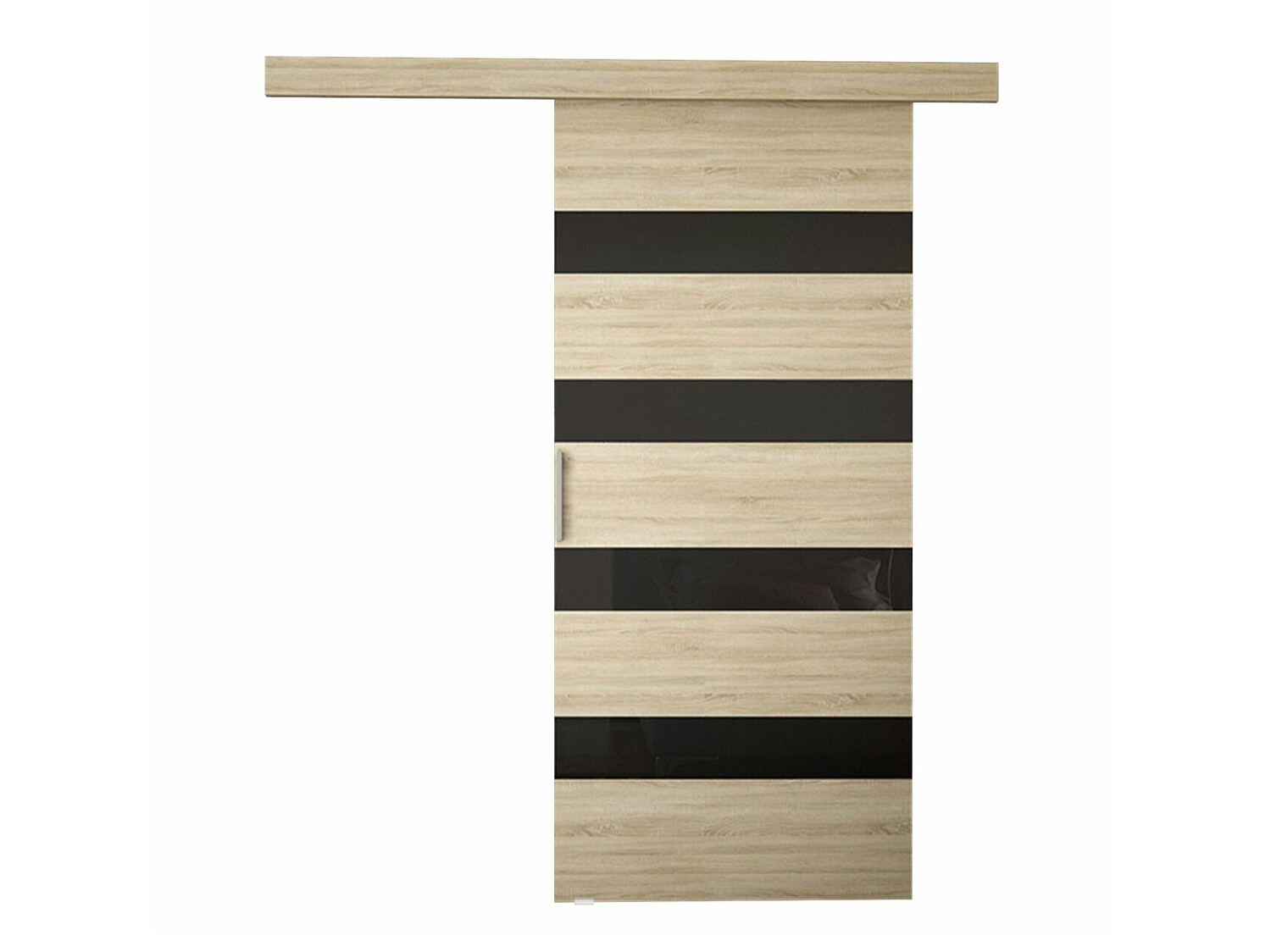 Schuifdeur Closico Fundus V (Sonoma eik + Zwart)