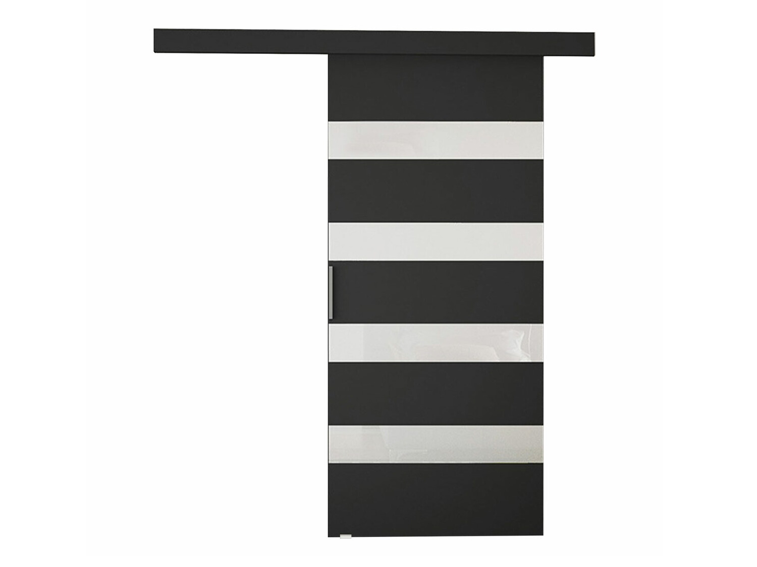 Schuifdeur Closico Fundus V (Zwart + Wit)