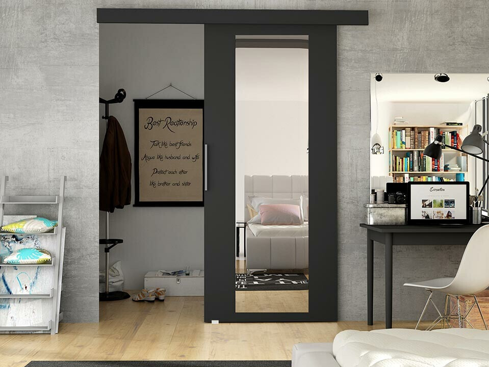 Schuifdeuren Closico 180 (Zwart)