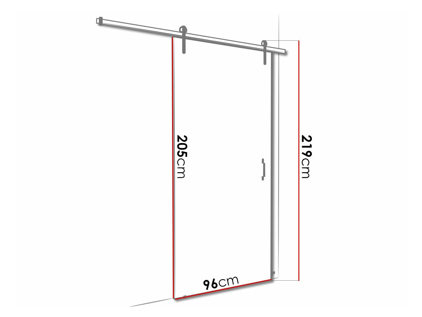 Schuifdeuren Dover 157 (Sonoma eik + Zwart)