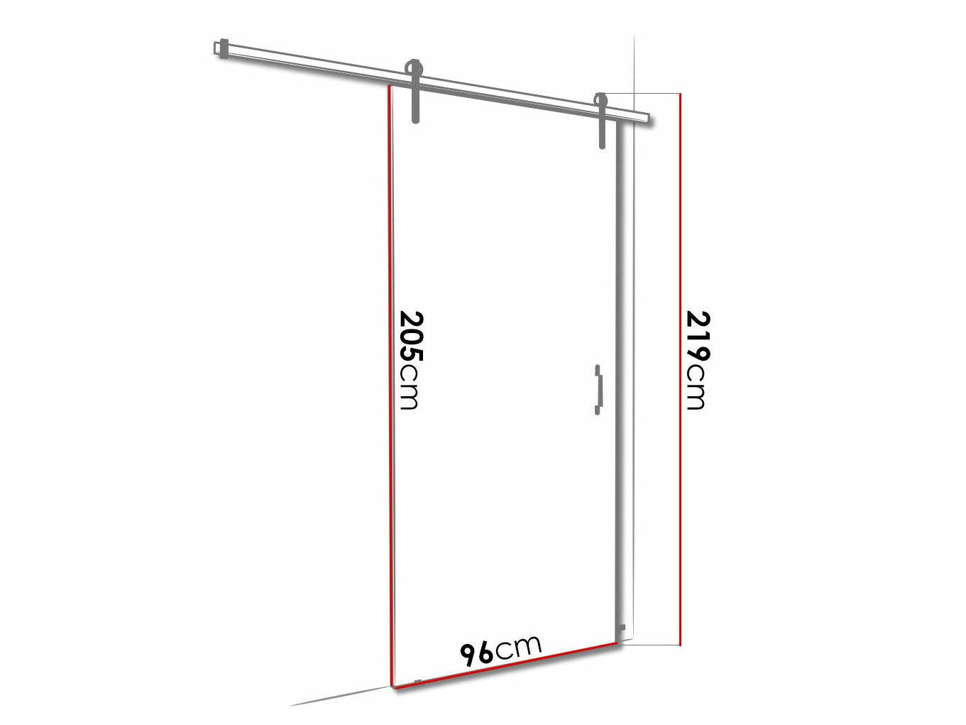 Schuifdeuren Dover 163 (Antraciet + Zwart)