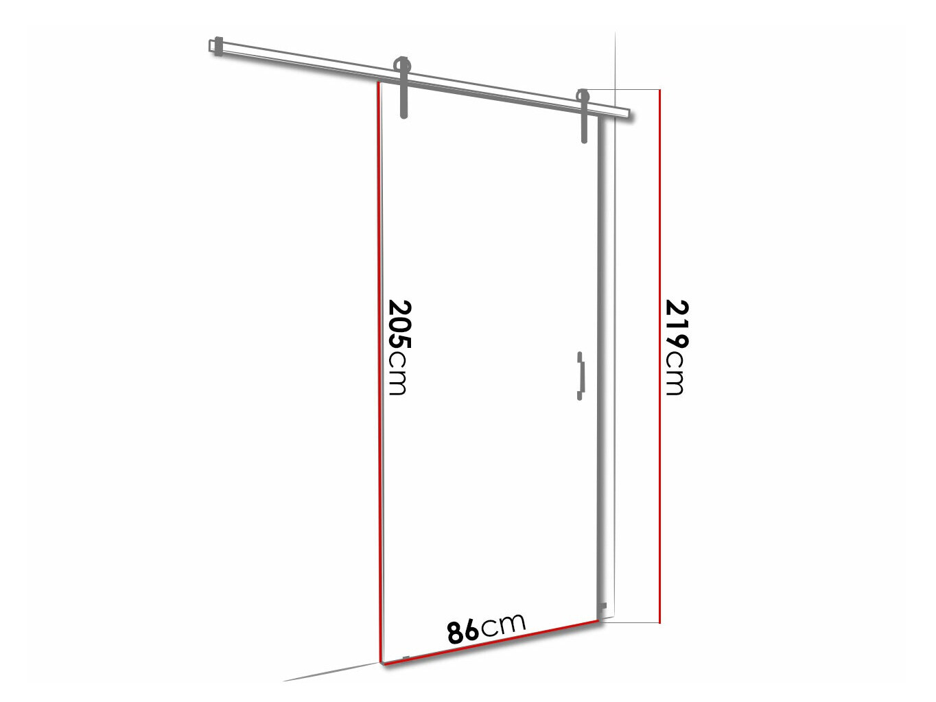 Schuifdeuren Dover 165 (Sonoma eik)
