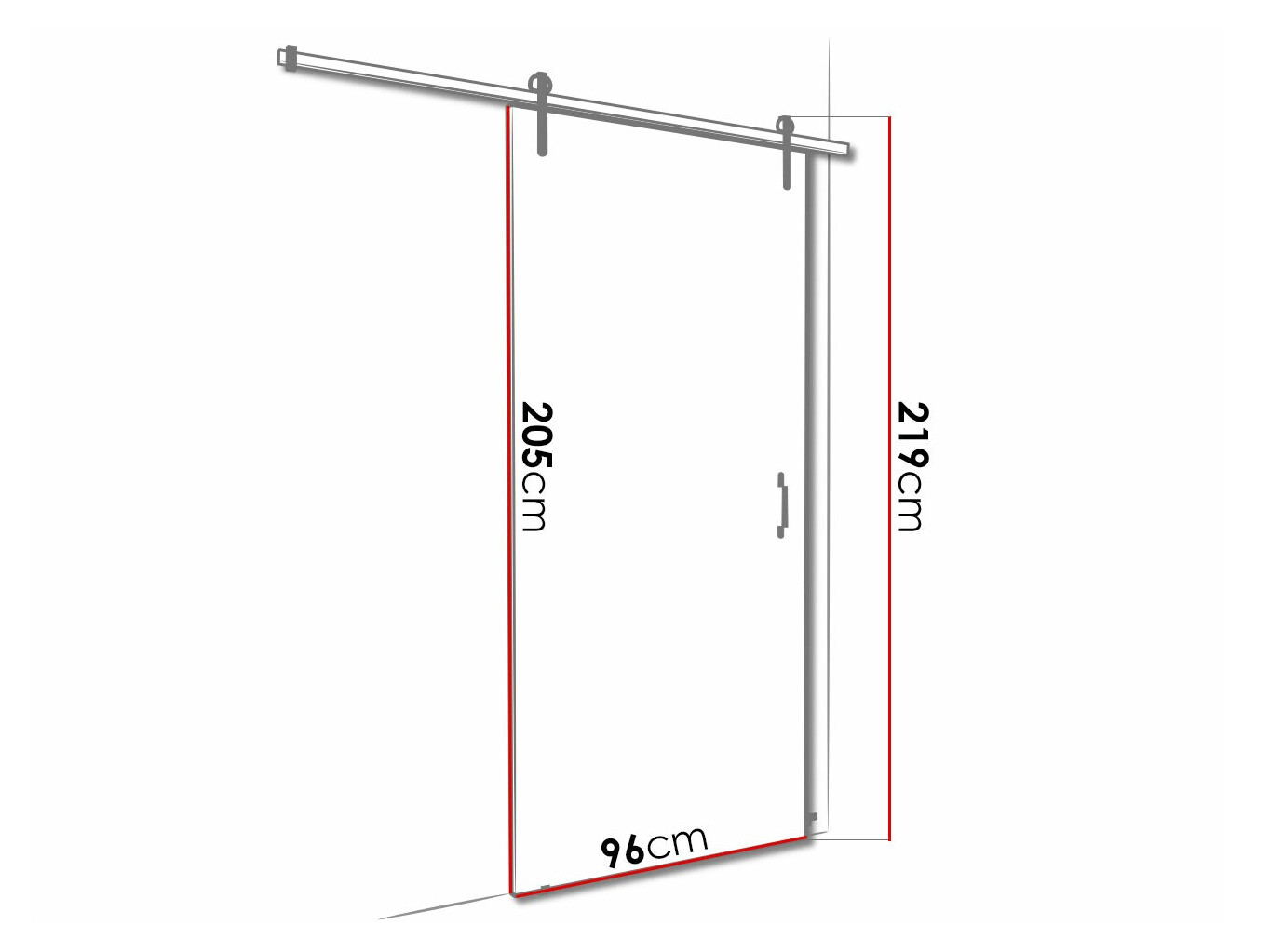 Schuifdeuren Dover 166 (Donker essen)