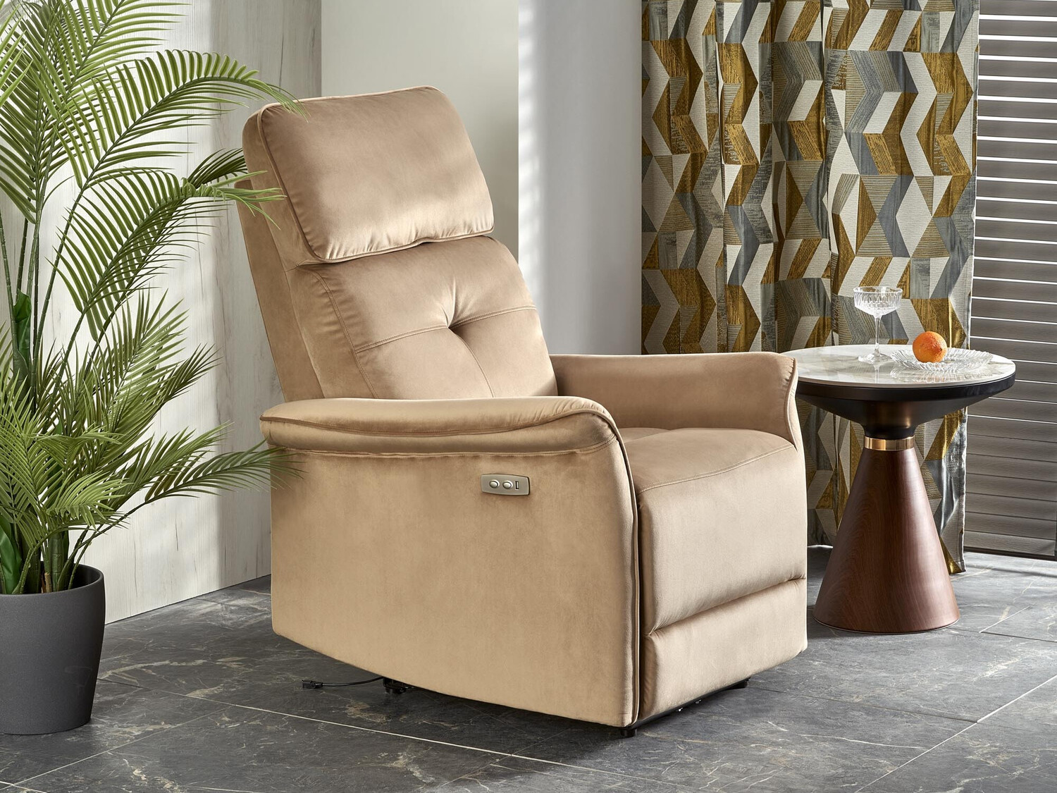 Relaxfauteuil Houston 1543 (Beige)
