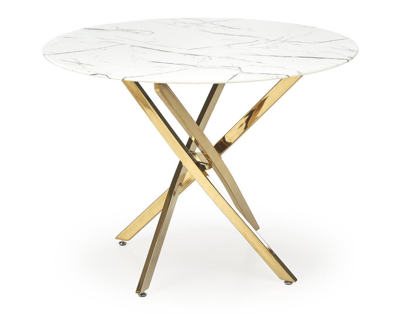 Tafel Houston 1538 (Gouden + Wit marmer)