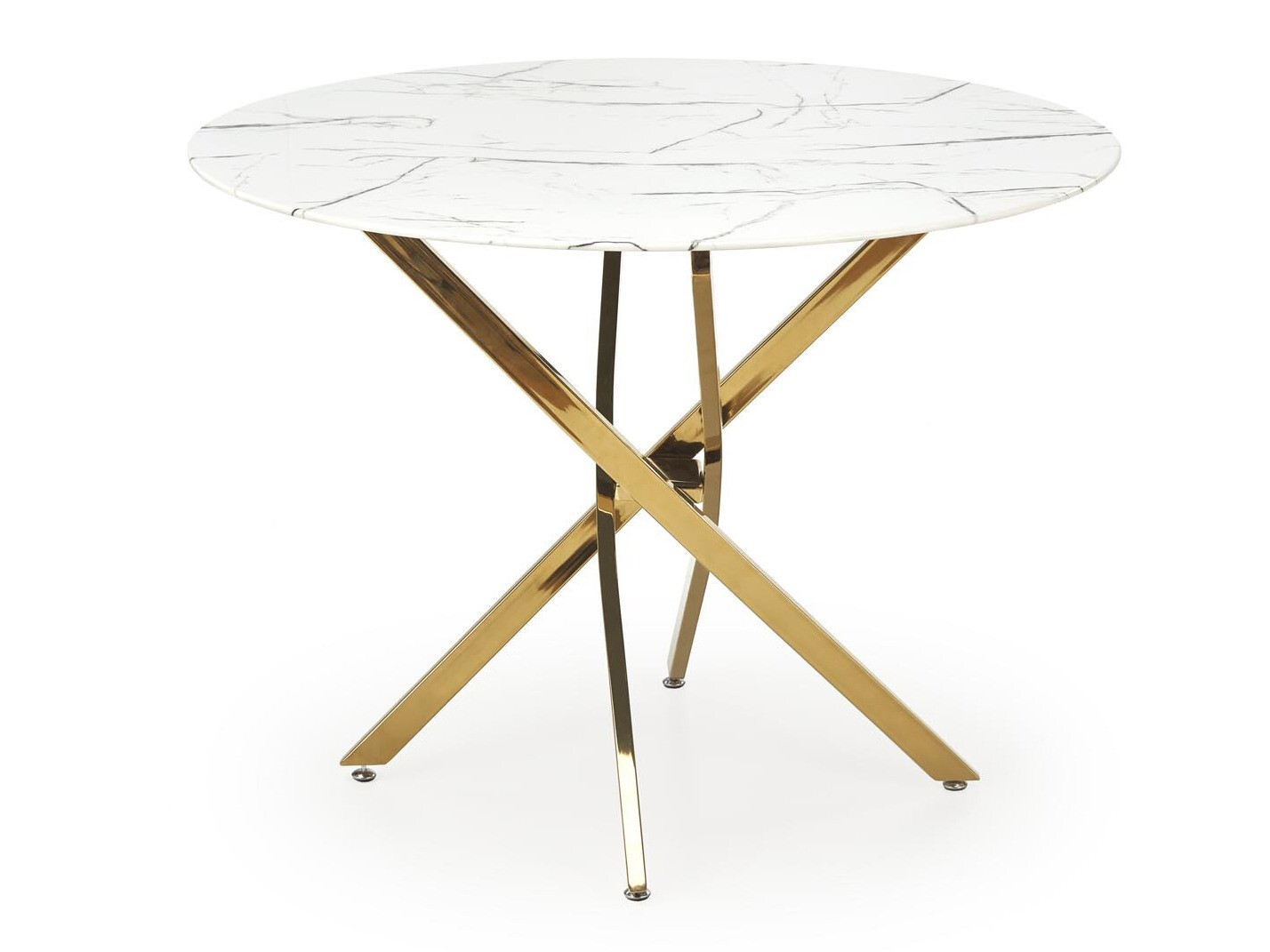 Tafel Houston 1538 (Gouden + Wit marmer)