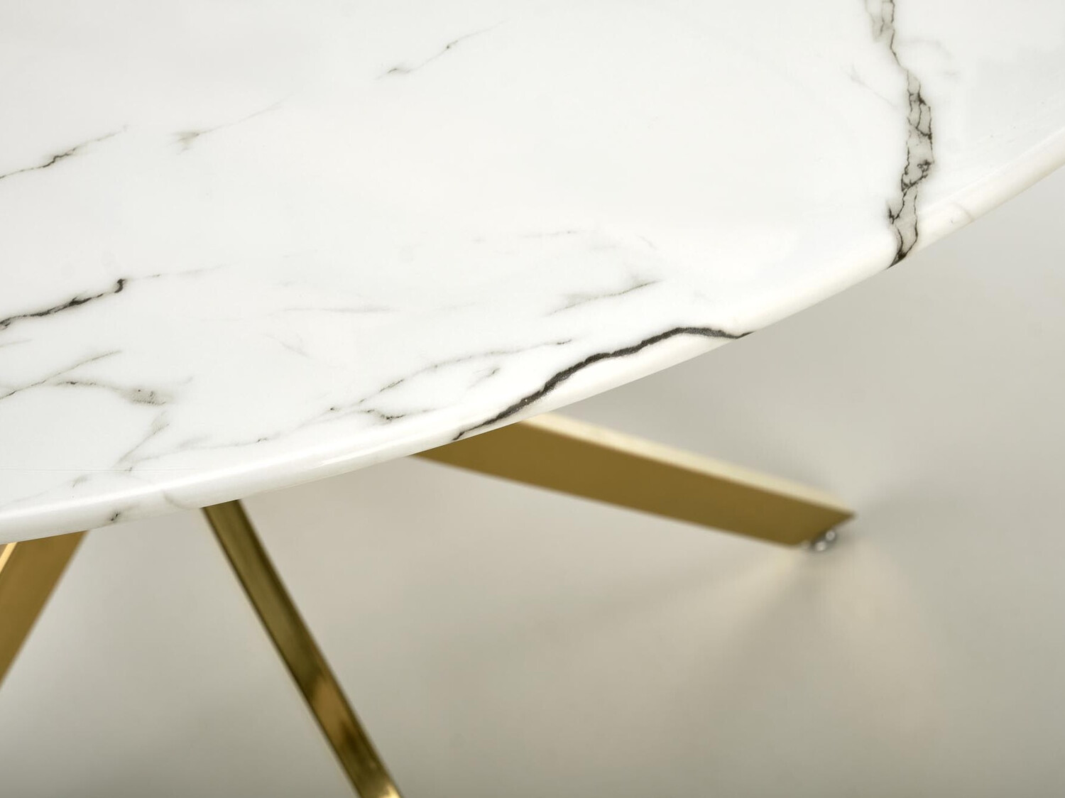 Tafel Houston 1538 (Gouden + Wit marmer)