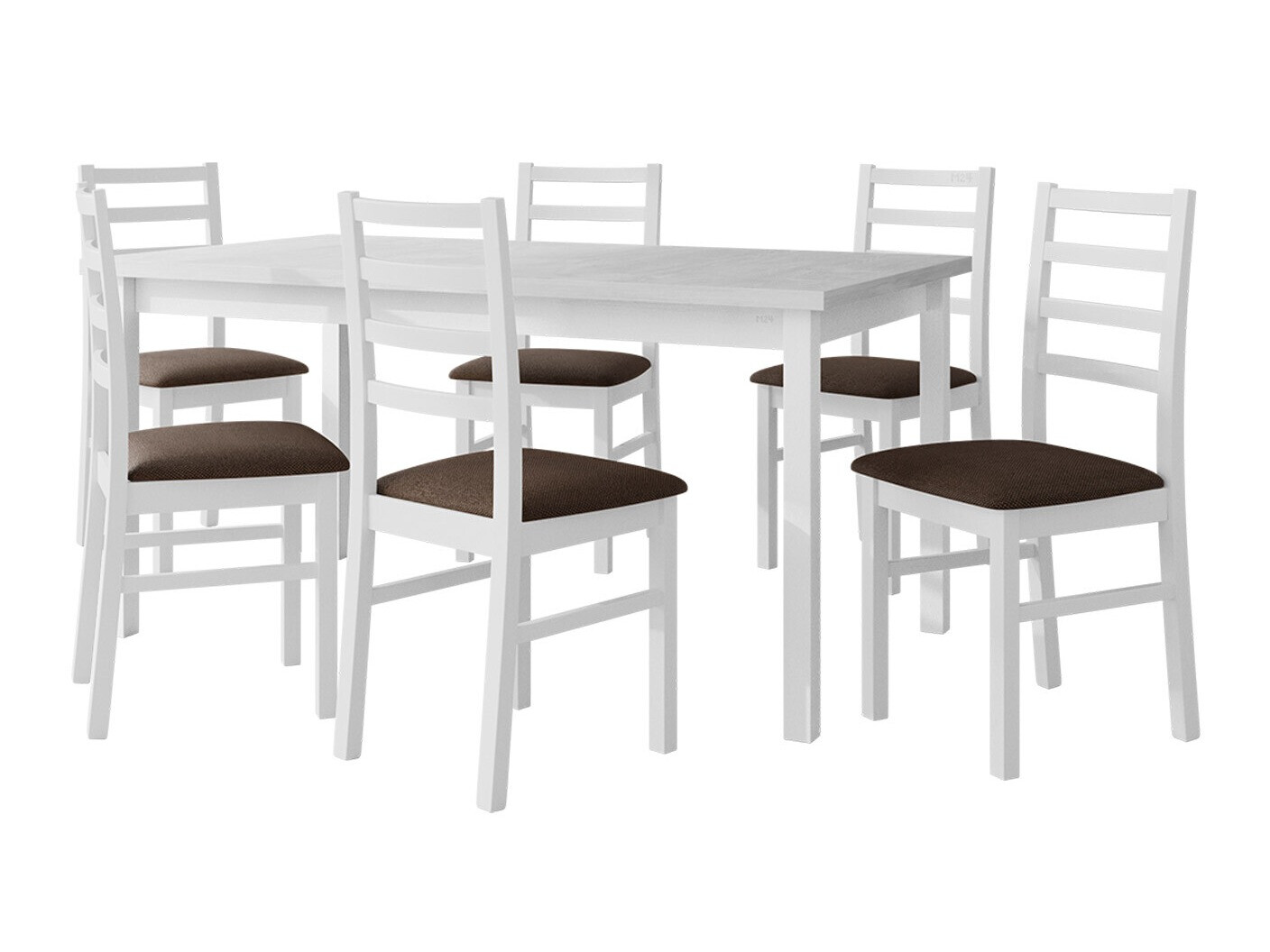 Eetkamerset Victorville 307 (Wit)