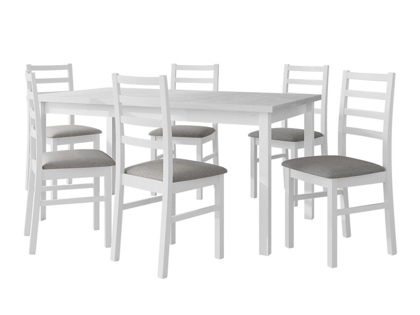 Eetkamerset Victorville 307 (Wit)