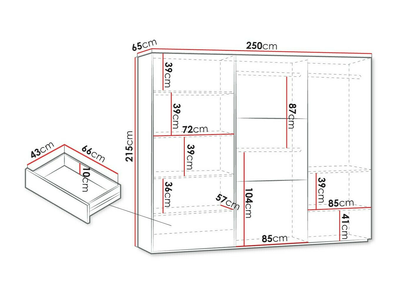 Kledingkast Honolulu 229