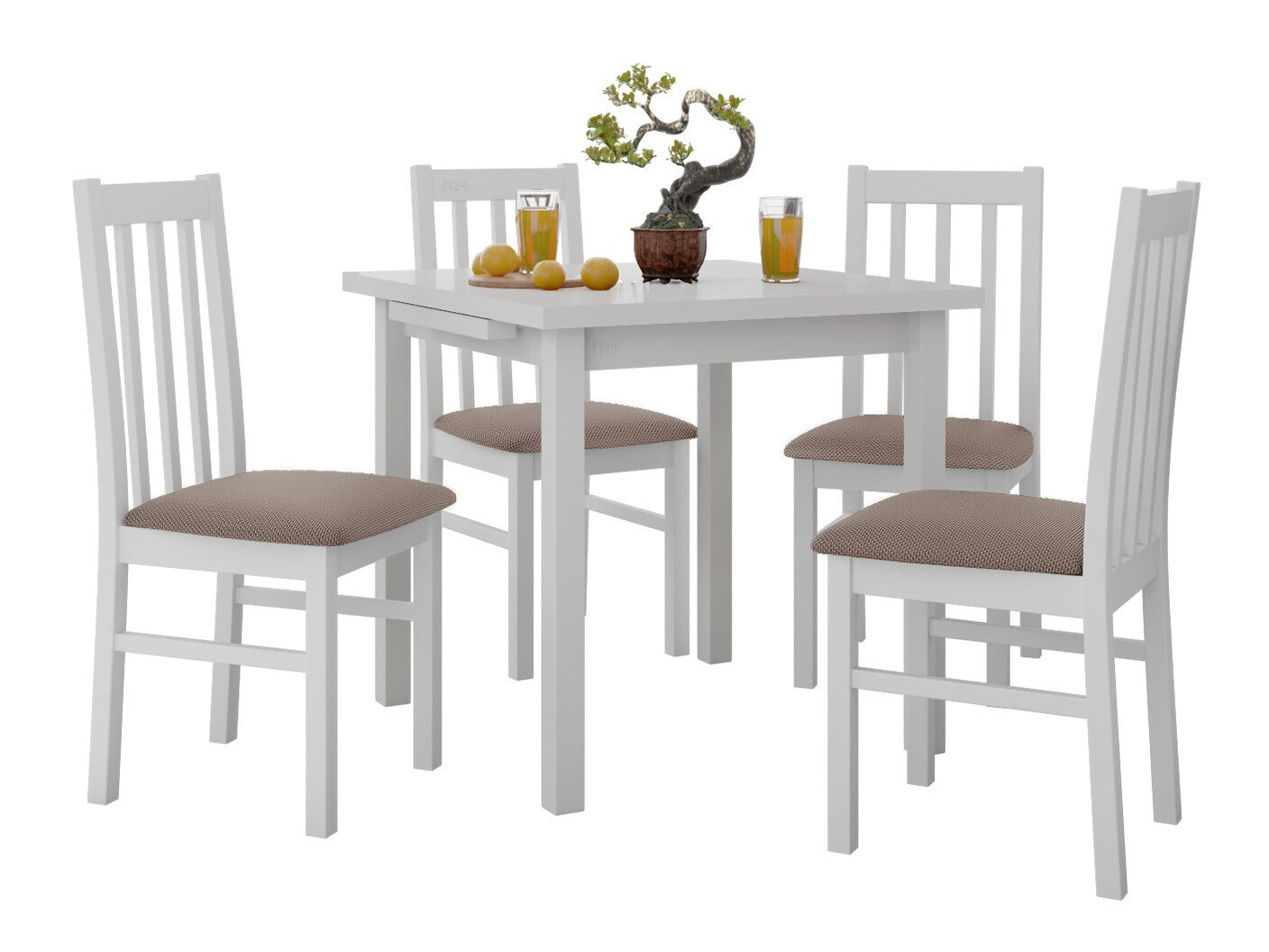 Eetkamerset Victorville 319 (Wit)