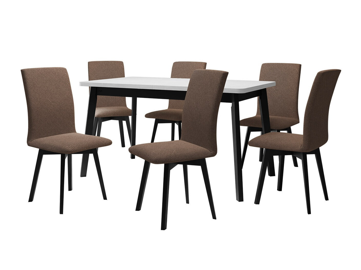 Eetkamerset Victorville 323 (Zwart)