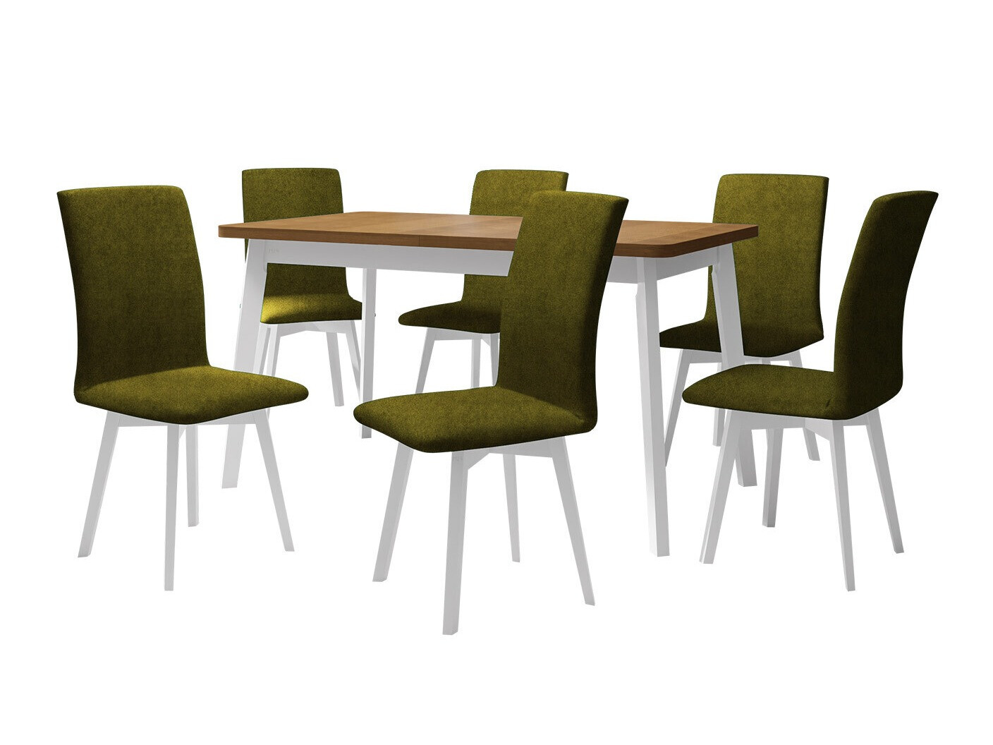 Eetkamerset Victorville 324 (Wit)