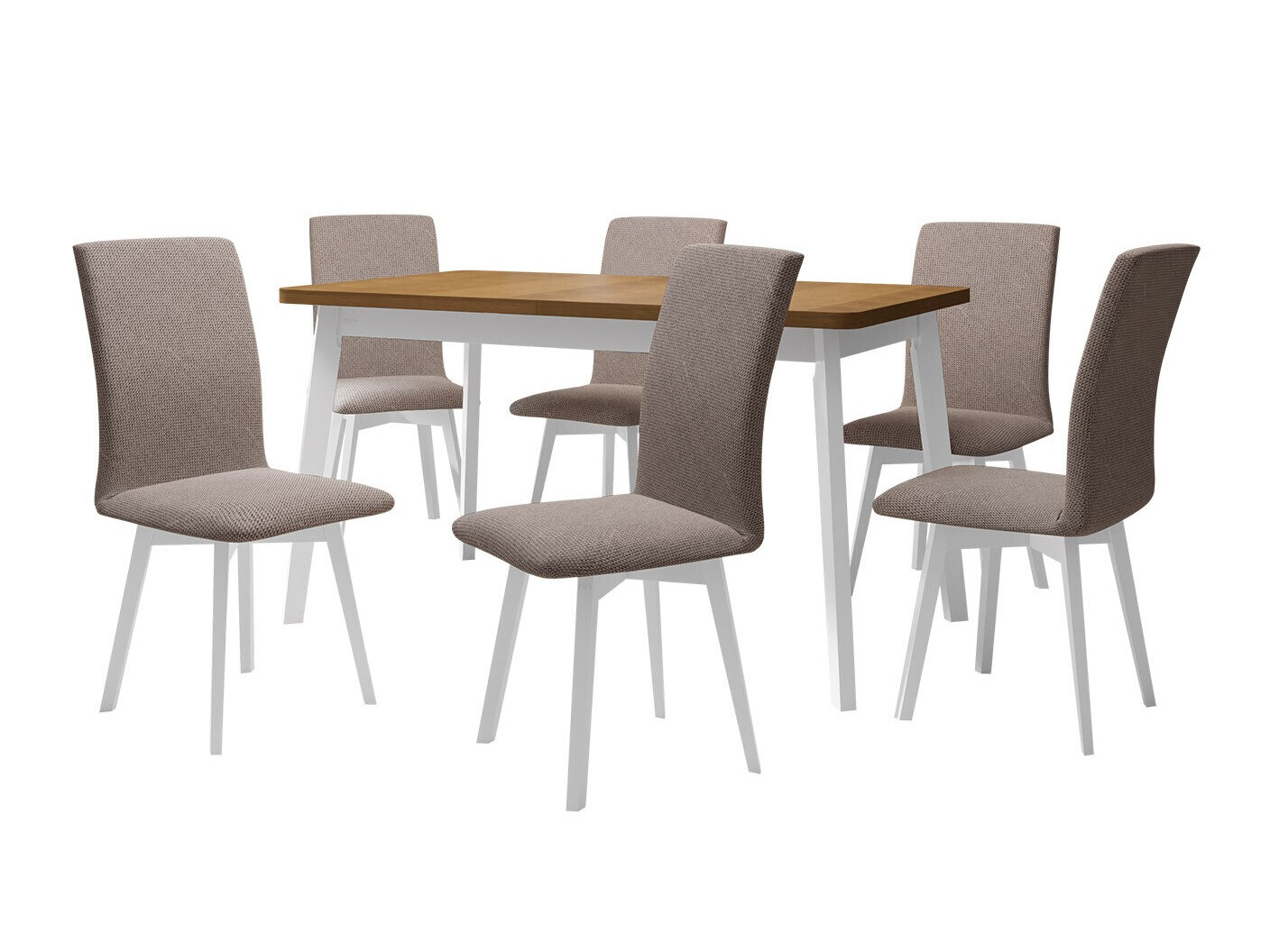 Eetkamerset Victorville 324 (Wit)