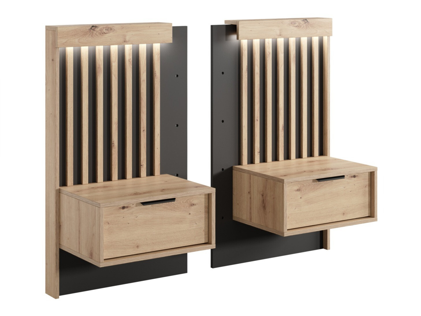 Een set nachtkastjes Lusone 105