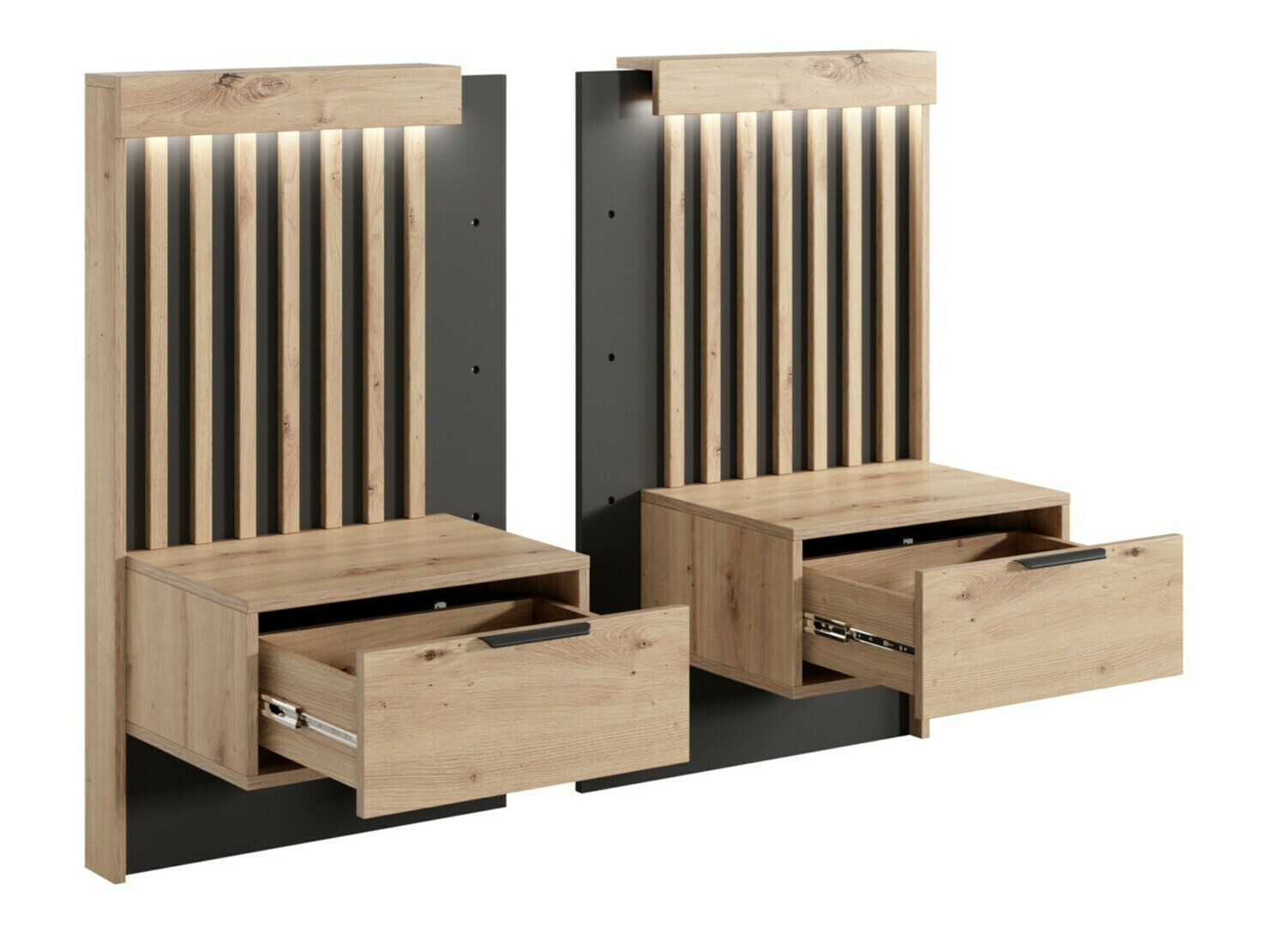 Een set nachtkastjes Lusone 105