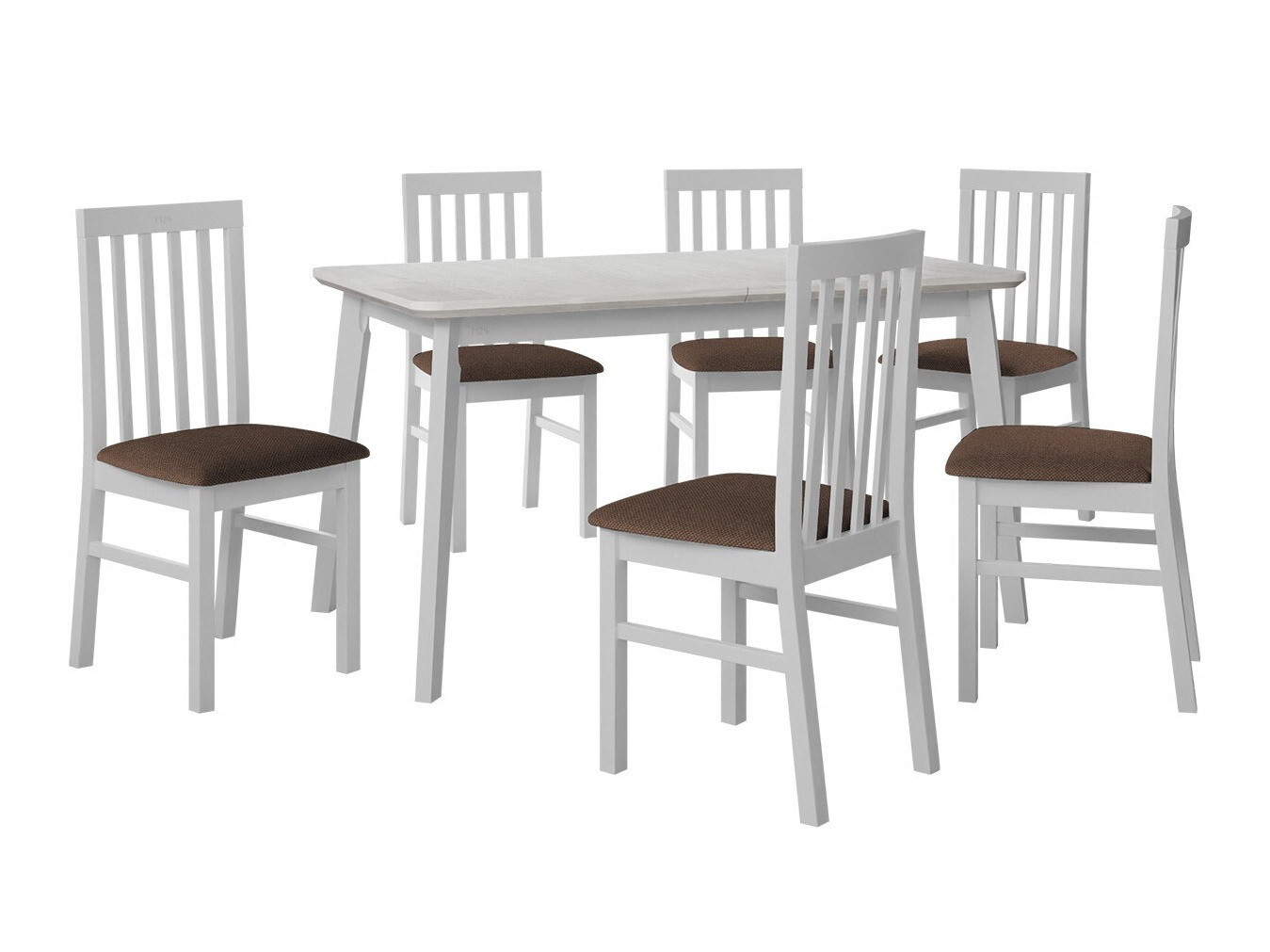 Eetkamerset Victorville 267 (Wit)