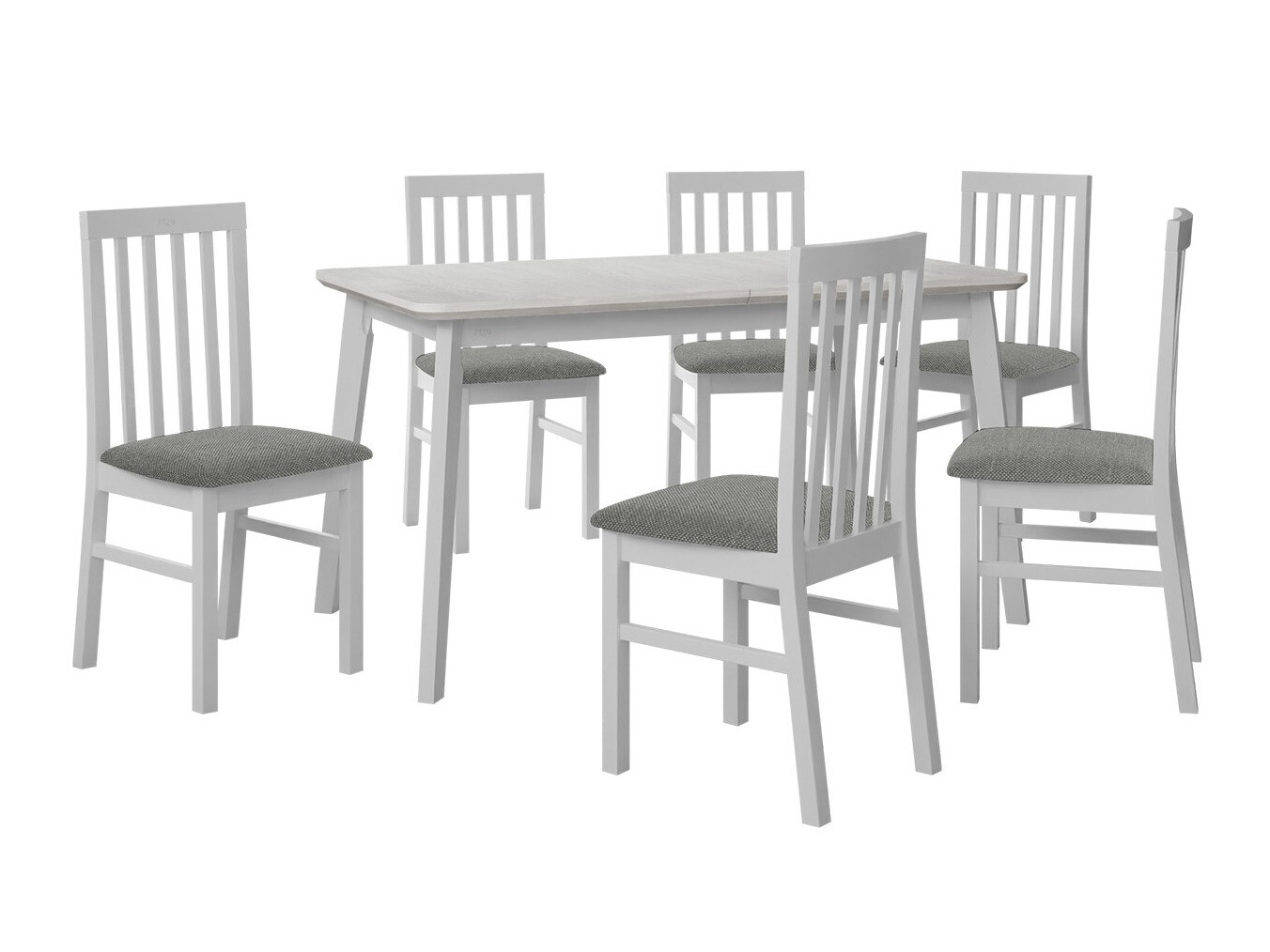 Eetkamerset Victorville 267 (Wit)