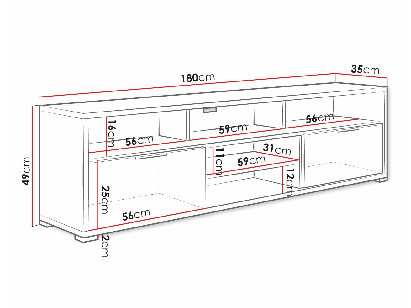 TV-meubel Comfivo 132