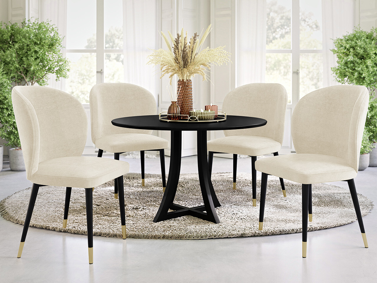 Stoel Jackson 104 (Zwart + Magic Velvet 2250)