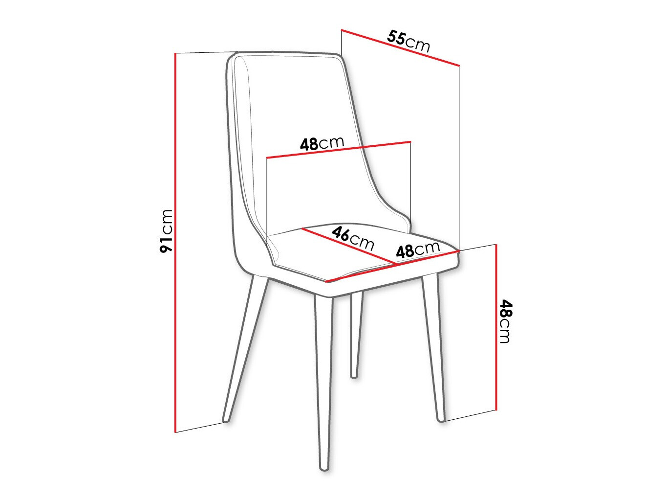 Stoel Jackson 106 (Zwart + Magic Velvet 2216)