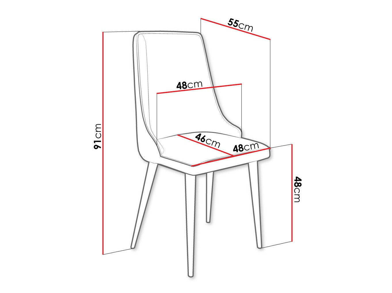 Stoel Jackson 106 (Zwart + Magic Velvet 2217)