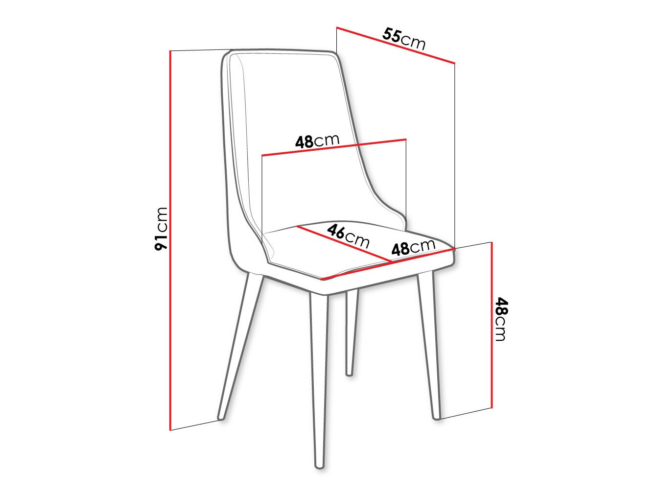 Stoel Jackson 106 (Zwart + Magic Velvet 2217)