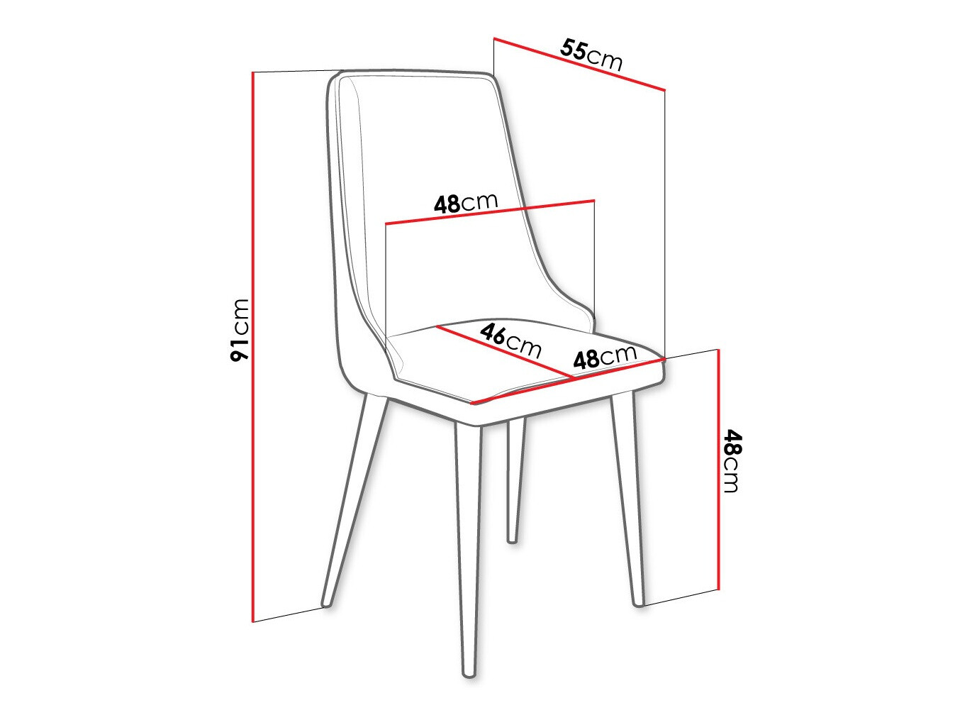 Stoel Jackson 106 (Zwart + Magic Velvet 2219)